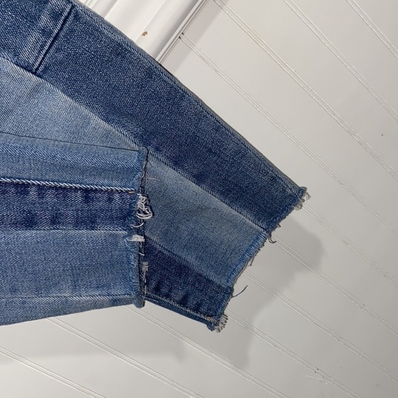 Blank NYC jeans The Reade crop frayed hem size 29 patchwork‎ denim - Picture 5 of 8